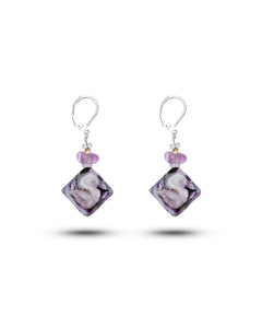 Ohrringe Gabriela in Lila – Muranoglas