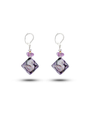 Ohrringe Gabriela in Lila – Muranoglas