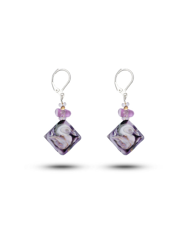 Ohrringe Gabriela in Lila – Muranoglas