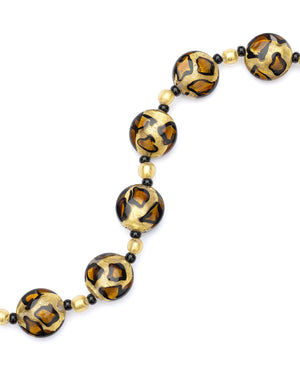 Ogrlica Leopard zlata