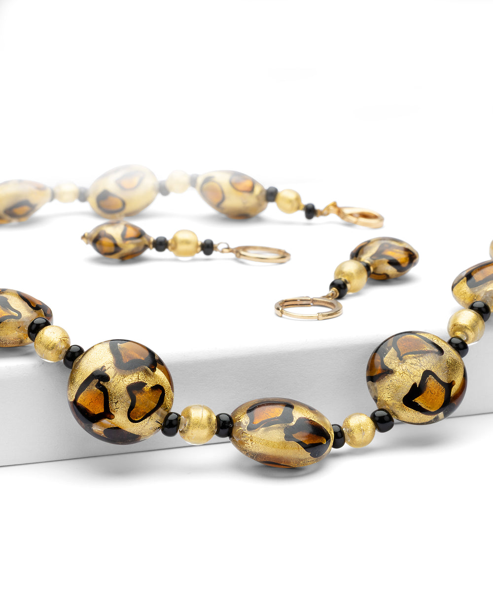 Комплект Leopard златен
