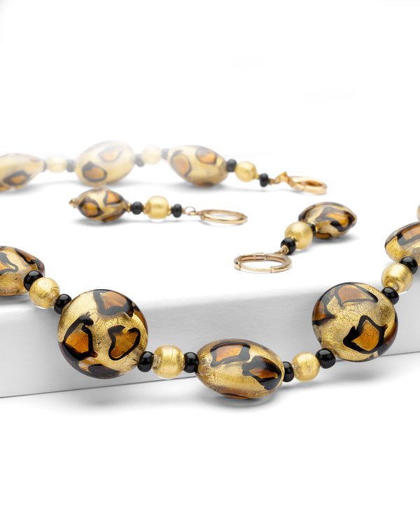 Комплект Leopard златен